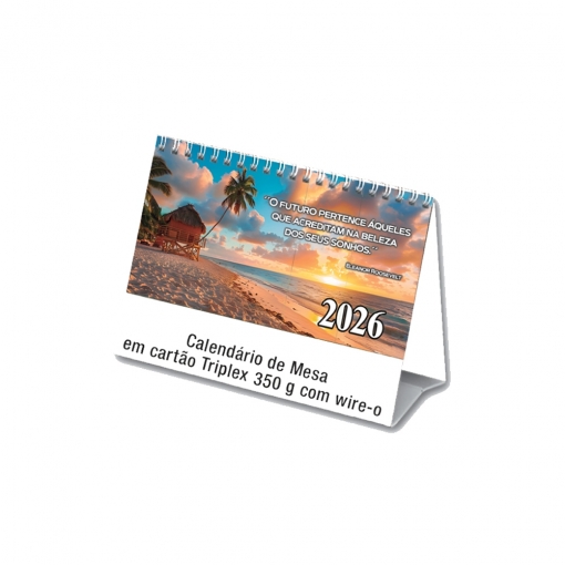 CALENDÁRIO DE MESA TRIPLEX - C/ WIRE-O-MB02494