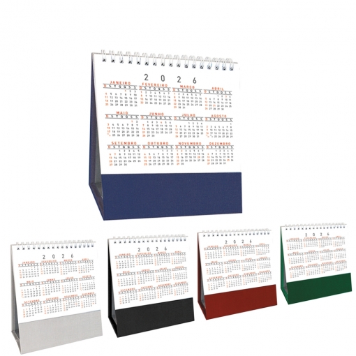 CALENDÁRIO EM PERCALUX  LINHO C/ WIRE-O-MB02495